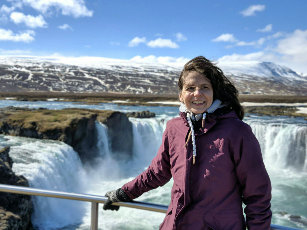Ich vor dem Godafoss in Island